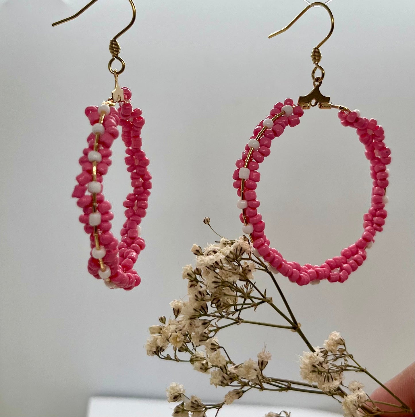 Créoles Magnolia rose